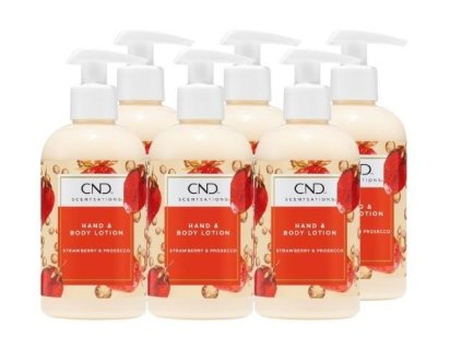 CND SADA: SCENTSATIONS™ LOTION Strawberry and Prosecco, kem dưỡng da dâu tây và prosecco 6x8.3oz (6x245ml)
