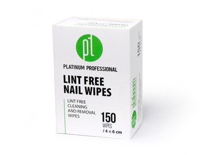 Platinum PROFESSIONAL LINT FREE NAIL WIPES - čistící a odstraňovací polštářky bez vláken 4x6cm, 150ks