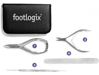 Footlogix Bộ công cụ chuyên nghiệp trong hộp, có logo Footlogix