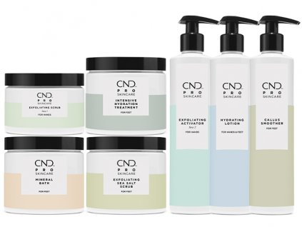 CND SADA: PRO SKINCARE – sét đầy đủ các sản phẩm SPA để điều trị Mani + Pedi