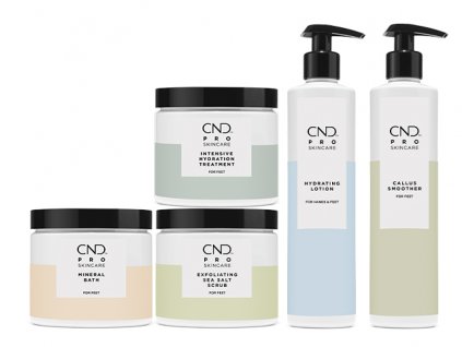CND SADA: PRO SKINCARE – sét đầy đủ các sản phẩm SPA để điều trị chân