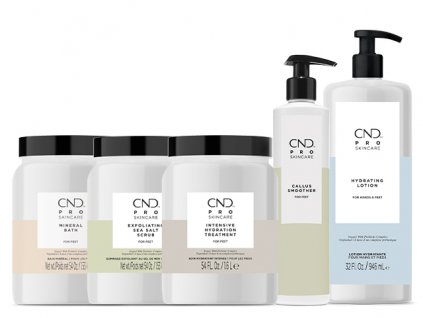 CND SADA: PRO SKINCARE – sét đầy đủ các sản phẩm SPA để điều trị chân