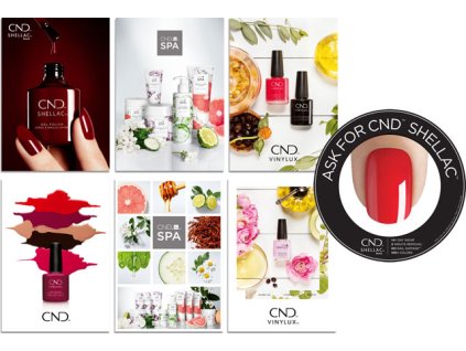 CND SADA 6ks PLAKÁTŮ V TUBUSU- 3 ks vel. A1, 3 ks vel. A2, samolepka SHELLAC na výlohu - NOVÝ DESIGN
