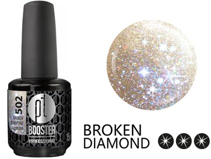 Platinum LED-tech BOOSTER COLOR - Broken Diamond - Capricorn (502), 15ml - Gel-lak BEZ PILOVÁNÍ