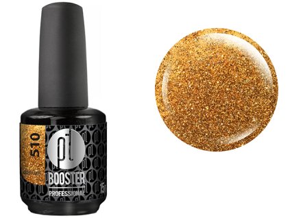 Platinum LED-tech BOOSTER COLOR - Golden Curry (510), 15ml - Gel-lak BEZ PILOVÁNÍ