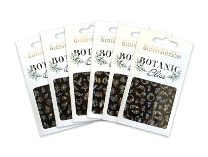 Sada NAIL STICKERS – Miếng dán – BOTANIC Bliss – Hologram Flashing 6ks