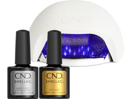 CND CND SHELLAC START (BASE COAT+ORIGINAL TOP COAT+CND NEW LED LAMP)