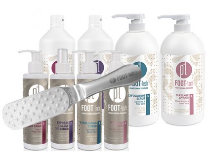 Platinum PLATINUM FOOT-tech Gói làm chân đầy đủ 4x200ml, 4x1l + Dũa