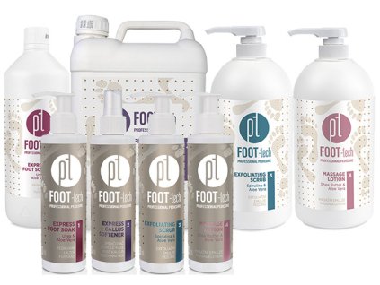 Platinum PLATINUM -tech Gói làm chân đầy đủ 4x200ml, 3x1l và 5l Express Callus Softener