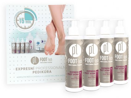 Platinum FOOT-tech PROFI PACK 4x Express Foot Soak với kệ quản cáo Miễn phí
