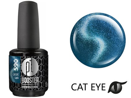 Platinum LED-tech BOOSTER COLOR - Cat Eye Diamond - Lapis (590), 15ml - Gel-lak BEZ PILOVÁNÍ