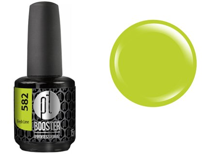 Platinum LED-tech BOOSTER COLOR - Fresh Lime (582), 15ml - Gel-lak BEZ PILOVÁNÍ