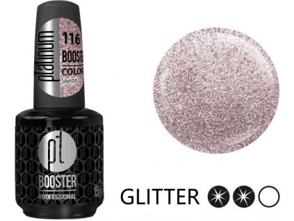 Platinum LED-tech BOOSTER COLOR Silvester (116), 15ml - Sơn-gel KHÔNG MÀI