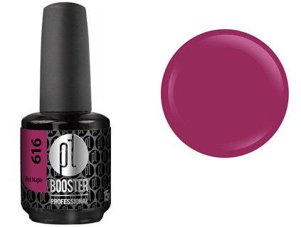 Platinum LED-tech BOOSTER COLOR - Red Maple (616), 15ml - Gel-lak BEZ PILOVÁNÍ