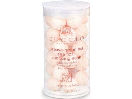 CUCCIO D - Papaya and Green Tea Manicure Soak 24 Balls - Viên sủi khử trung - tinh chất  đu đủ và trà xanh 24c