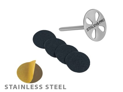 Staleks Elongate pedicure disc PODODISC EXPERT L and set of disposable file 180 grit 5 pc (25 mm)