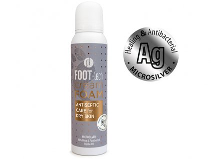 Platinum FOOT-tech Cream Foam 150ml – Antiseptic Care for dry skin (Ag)