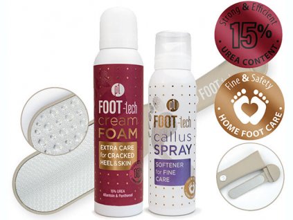 Platinum FOOT-tech Cream Foam – Extra Care a Callus Spray s pilníkem Magnum
