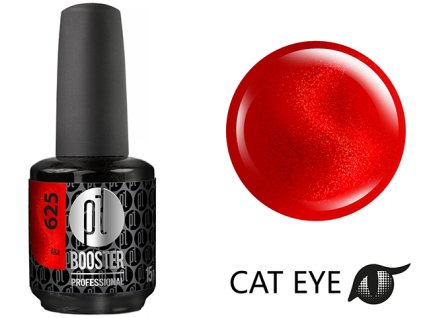 Platinum LED-tech BOOSTER COLOR - Red Cat Eye - Aka (625), 15ml - Gel-lak BEZ PILOVÁNÍ