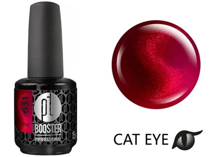 Platinum LED-tech BOOSTER COLOR - Red Cat Eye - Rouge (631), 15ml - Gel-lak BEZ PILOVÁNÍ