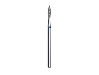 Staleks Diamantová fréza plamínek ostrý, modrá, průměr 2.1mm, délka 8mm - FA11B021/8