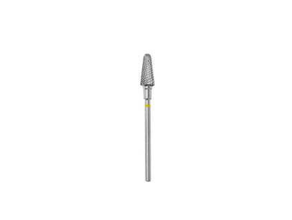 Staleks Tvrdokovová fréza kužel komolý, žlutá, průměr 6mm, délka 14mm - FT70Y060/14