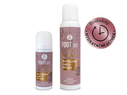 Platinum FOOT-tech Cream Foam set 150ml+50ml - Revitalizing Care, pro suchou pokožku se sklonem k odlupování