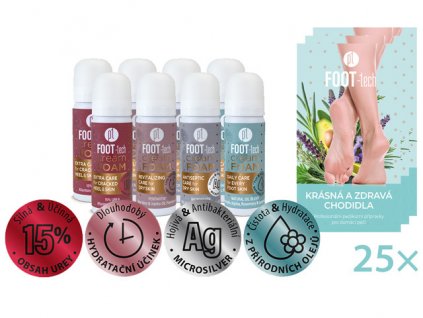 Platinum FOOT-tech Cream Foam 50ml PROFI PACK 8xCream Foam Mix