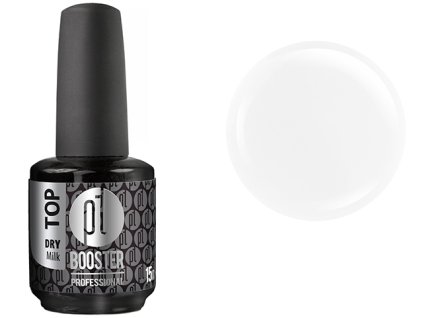 Platinum LED-tech BOOSTER COLOR Top DRY Milk, 15ml - bezvýpotkový top s jemným mléčným efektem