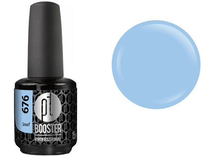 Platinum LED-tech BOOSTER COLOR - Smurf (676), 15ml - Gel-lak BEZ PILOVÁNÍ
