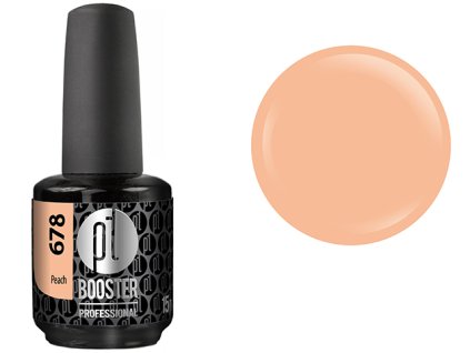 Platinum LED-tech BOOSTER COLOR - Peach (678), 15ml - Gel-lak BEZ PILOVÁNÍ