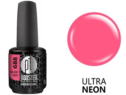 Platinum LED-tech BOOSTER COLOR - Ultra Neon - Agatha (688), 15ml - Gel-lak BEZ PILOVÁNÍ