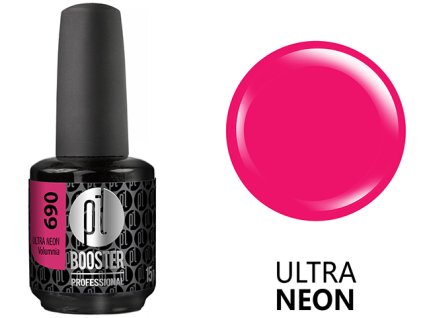 Platinum LED-tech BOOSTER COLOR - Ultra Neon - Volumnia (690), 15ml - Gel-lak BEZ PILOVÁNÍ