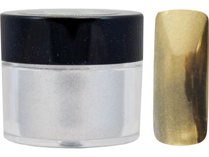 Platinum MIRROR EFFECT PIGMENT - bột làm bóng gel với hiệu ứng gương - GOLD - 7ml (01)