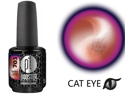Platinum LED-tech BOOSTER COLOR - Cat Eye Glow - Hannibal (703), 15ml - Gel-lak BEZ PILOVÁNÍ