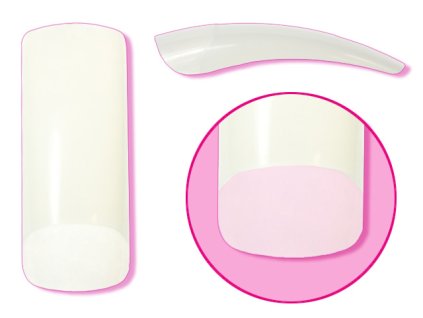 EBD Nail tips số.2 50cái COSMO SQUARE (CT-05N2) - móng tip thẳng, phần dán lớn - NATURAL