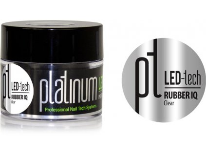 Platinum PLATINUM LED-tech RUBBER IQ Clear, 40g  - Gel đắp không màu rất đàn hồi (30 giây LED/120 giây U