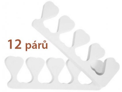 CUCCIO Eco Separators - Eco Miếng bọt biển tách ngón chân 12cặp - màu trắng