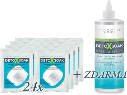 CUCCIO DETOXSOAK Case Pack - Viên sủi khử trùng giải độc  24 viên) + Serum Mát xa 472 ml MIỄN PHÍ!
