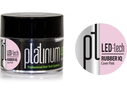 Platinum PLATINUM LED-tech RUBBER IQ Cover Pink, 40g - Gel đắp ngụy trang rất đàn hồ (30 giây LED/120 gi