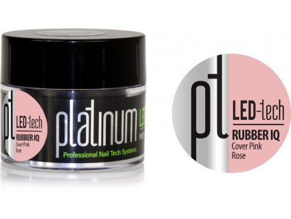 Platinum PLATINUM LED-tech RUBBER IQ Cover Pink Rose, 40g - Gel đắp ngụy trang rất đàn hồi (30sec LED/1