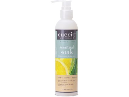 CUCCIO White Limetta and Aloe Vera Scentual Soak - Chất làm sạch và thư giãn tinh chất  Chanh trắng và Aloe, 3v1