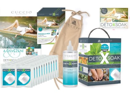 CUCCIO DETOXSOAK -Bộ MASTER  để giải độc với tạp dề -, MIỄN PHÍ -Áp phích,Nhãn dán cửa sổ,Tài liệu quảng cáo
