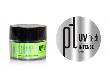 Platinum PLATINUM UV-tech INTENSE Clear, 15g -  Gel đắp móng đặc trung bình không màu (120 giây UV)
