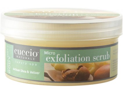 CUCCIO Artisan Shea and Vetiver Micro Exfoliation Scrub - Peeling mịn tinh chất bơ hạt mỡ và cỏ vetiver, 453g (16o