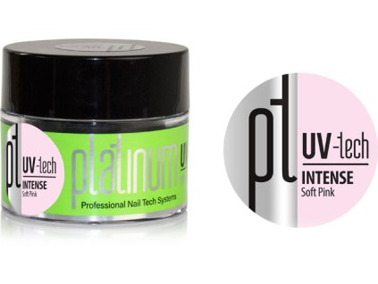 Platinum PLATINUM UV-tech INTENSE Soft Pink, 50g -   Gel tạo móng màu hồng nhạt, đặc trung bình (120 g