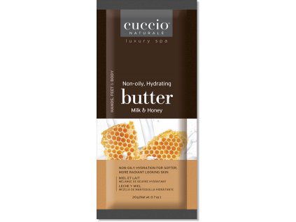 CUCCIO Milk and Honey Butter Sachets 0,7oz - Gói du lịch (chất Bơ) Emulsion Sữa và mật ong 20g
