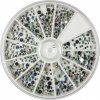 BOX đầy đá trang trí - round AB crystal mix velikostí - 720c (25)