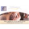 Gold Cosmetica NAIL GOLD TATTOOS - miếng dán in trang tri tư 12 kar. vàng trắng - WHITE GOLD 2 (3ks trong gói)