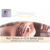 Gold Cosmetica NAIL GOLD TATTOOS - miếng dán in trang tri tư 12 kar. vàng trắng - WHITE GOLD 3 (3ks trong gói)